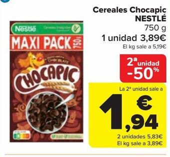 Carrefour Cereales chocapic nestlé oferta