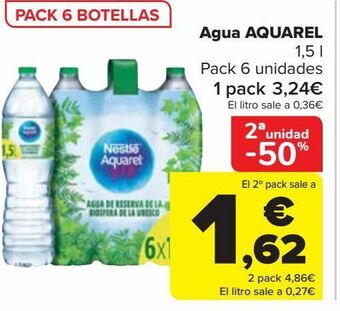 Carrefour Agua aquarel oferta