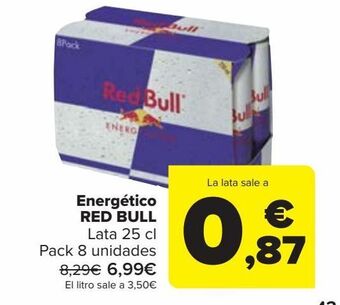 Carrefour Energético red bull oferta