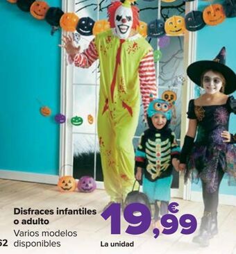 Carrefour Disfraces infantiles o adulto oferta
