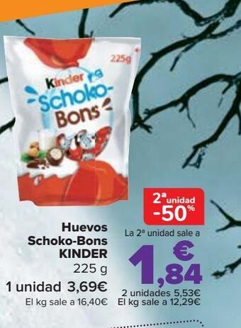 Carrefour Huevos schoko-bons kinder oferta