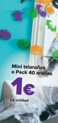 Carrefour Mini telarañas o pack 40 arañas oferta