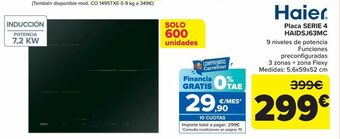 Carrefour Haier placa serie 4 haidsj63mc oferta