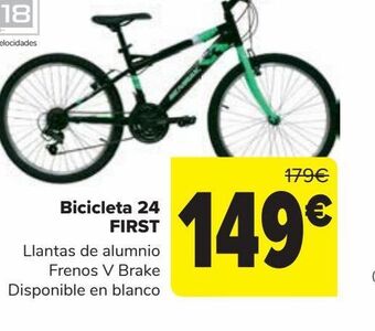 Carrefour Bicicleta 24 first oferta