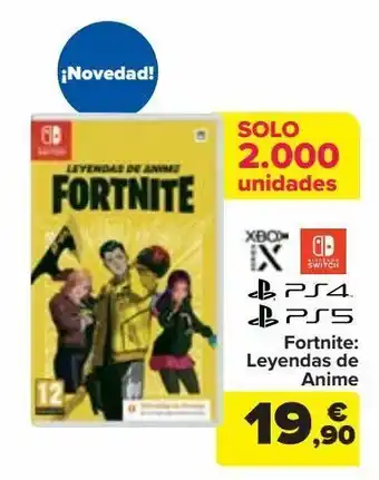 Carrefour Fortnite: leyendas de anime nintendo switch oferta