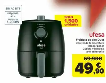 Carrefour Freidora de aire duet ufesa oferta