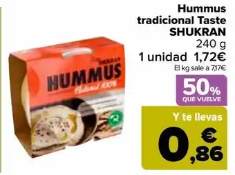 Carrefour Market Hummus shukran oferta