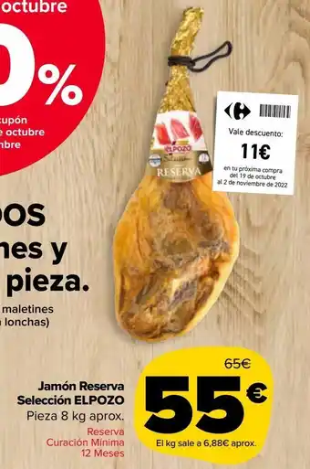 Carrefour Market Jamón reserva el pozo oferta