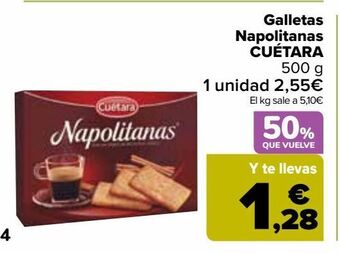 Carrefour Market Galletas napolitanas cuétara oferta
