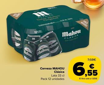 Carrefour Market Cerveza mahou oferta