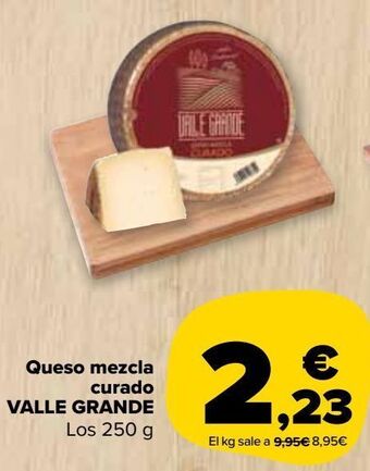Carrefour Market Queso mezcla curado valle grande oferta