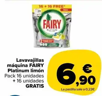 Carrefour Market Lavavajillas máquina fairy oferta