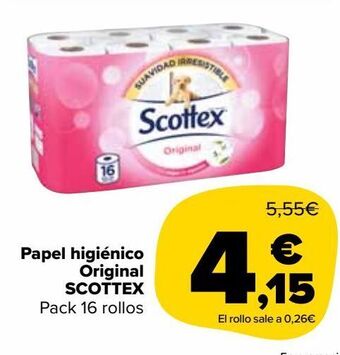 Carrefour Market Papel higiénico scottex oferta