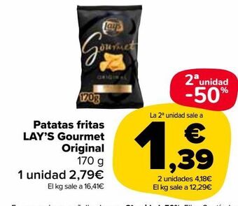 Carrefour Market Patatas fritas lay's gourmet original oferta