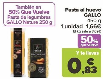 Pasta al huevo gallo