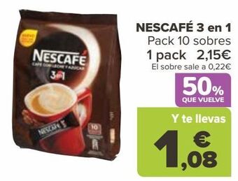 Carrefour Nescafé 3 en 1 oferta
