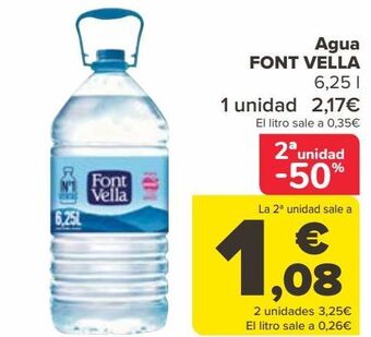 Carrefour Agua font vella oferta