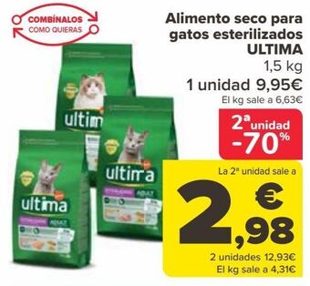 Carrefour Alimento seco para gatos esterilizados ultima oferta