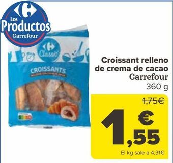 Carrefour Croissant relleno de crema de cacao carrefour oferta