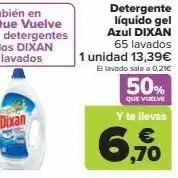 Carrefour Detergente líquido gel azul oferta