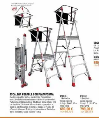 Optimus Escalera plegable oferta