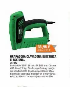 Optimus Grapadora clavadora mango oferta