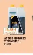 Optimus Inversal 13,95 € iva 16.88 € aceite motores 2 tiempos 1l 016886 oferta