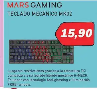 Microsshop Mars gaming teclado mecánico mk02 oferta