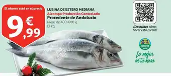 Alcampo Lubina de estero mediana alcampo producción controlada oferta