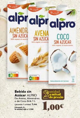 Gadis Bebida sin azúcar ALPRO oferta