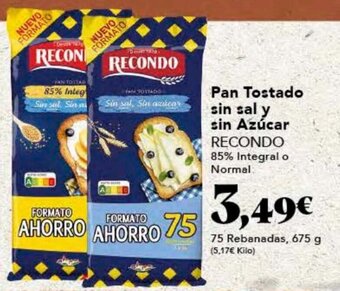 Gadis Pan tostado sin sal y sin azúcar RECONDO oferta