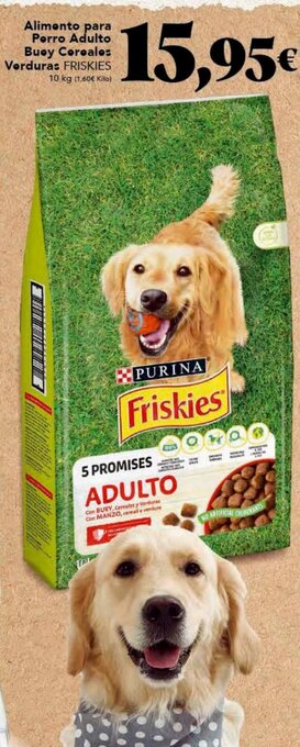 Gadis Alimento para perro adulto buey cereales verduras FRISKIES oferta