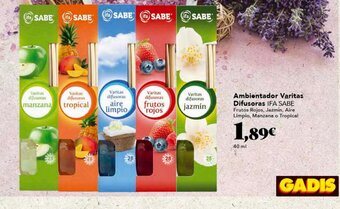 Gadis Ambientador varitas difusoras IFA SABE oferta