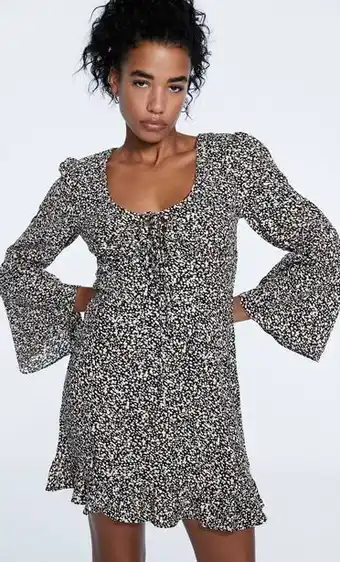Vestido corto estampado