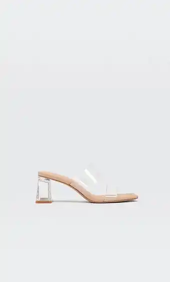 Stradivarius Sandalias tacón vinilo oferta