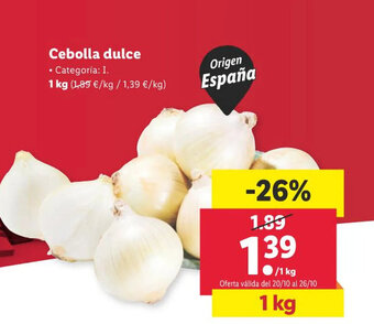 Lidl Cebolla dulce oferta