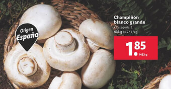 Lidl Champiñón blanco grande oferta