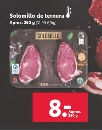 Lidl Solomillo de ternera oferta