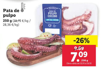 Lidl Pata de pulpo oferta