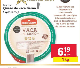 Lidl Queso de vaca Tierno oferta