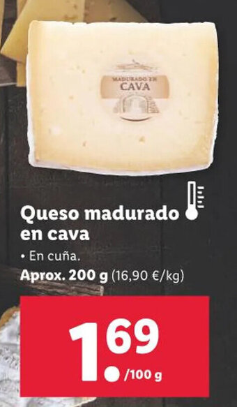 Lidl Queso Madurado En Cava oferta