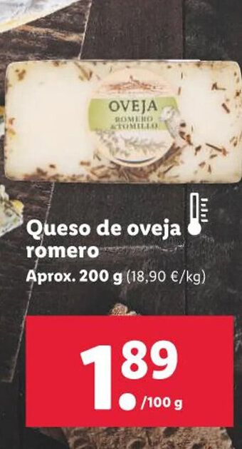 Lidl Queso de oveja Romero oferta