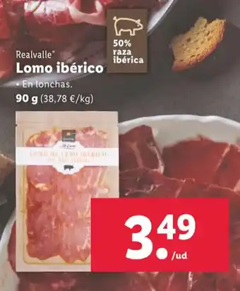 Lidl Lomo Ibérico oferta