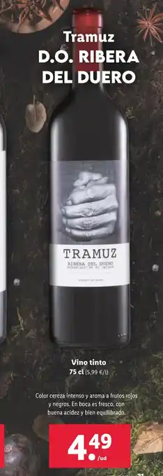Lidl Tramux D.O Ribera Del Duero oferta