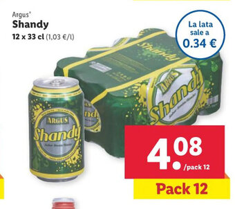 Lidl Argus Shandy oferta