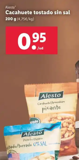 Lidl Cacahuete Tostado Sin Sal oferta