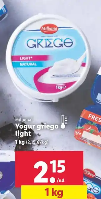 Lidl Yogur Griego Light oferta