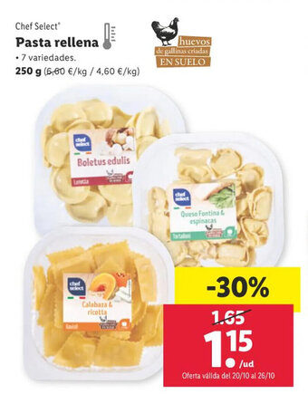 Lidl Pasta Rellena oferta