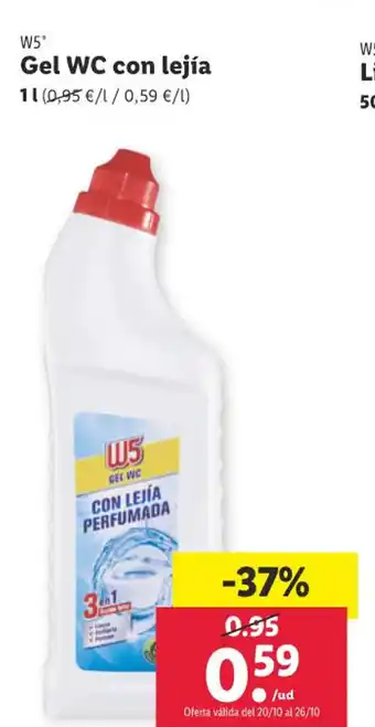 Lidl Gel WC Con Lejia oferta