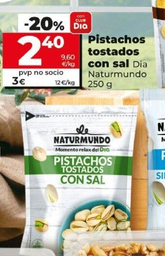 Dia Pistachos Tostados Con Sal oferta